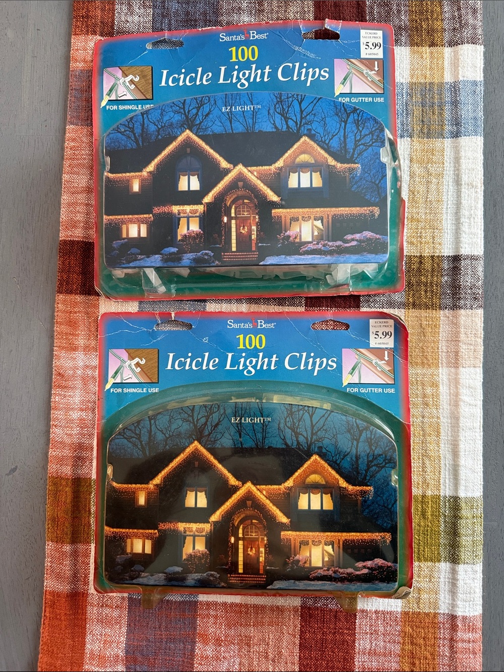 Icicle Light Clips - 2 Packs - 200 Total Count